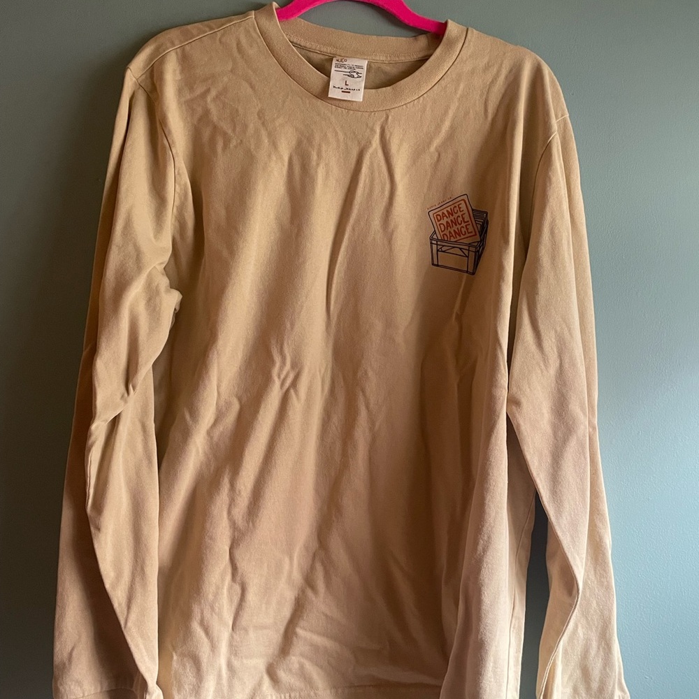 Tan Long Sleeve Graphic Tee